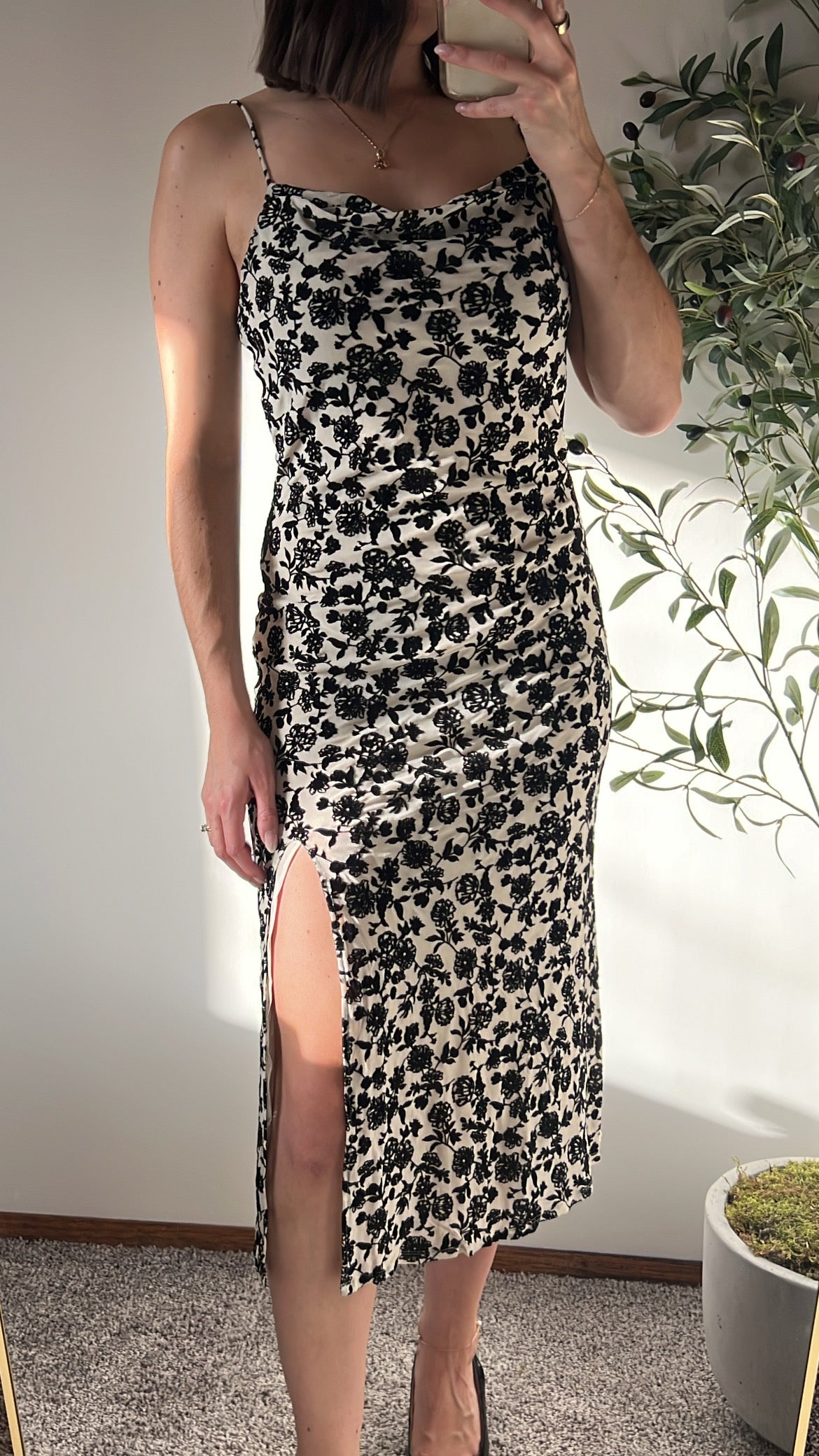 Sage the Label Analogue Cowl Dress - Beige