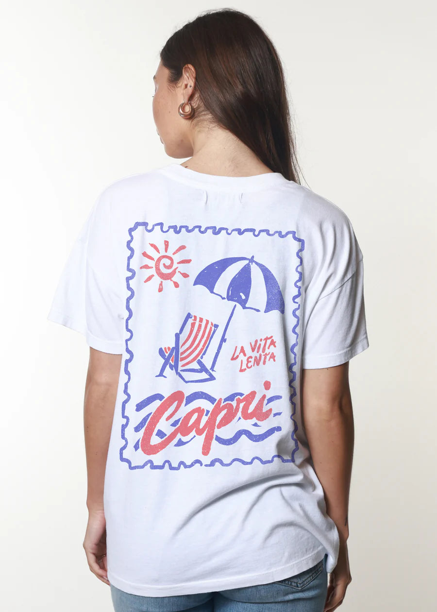 Girl Dangerous Capri Everyday Tee - White