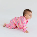 Load image into Gallery viewer, Roobear Striped Long Sleeve Romper
