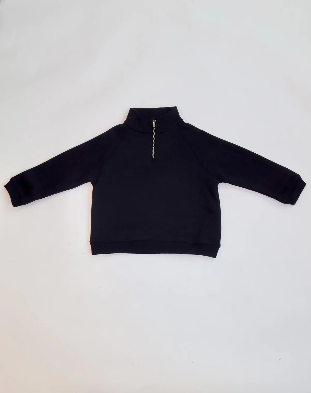 Brunette the Label Kids Best Friend Half Zip - Black