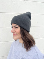 Load image into Gallery viewer, Kootenay Knit Canada-Made Cuffed Beanie - Charcoal
