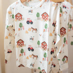 Load image into Gallery viewer, Roobear Easter on the Farm Two-Piece Pajamas
