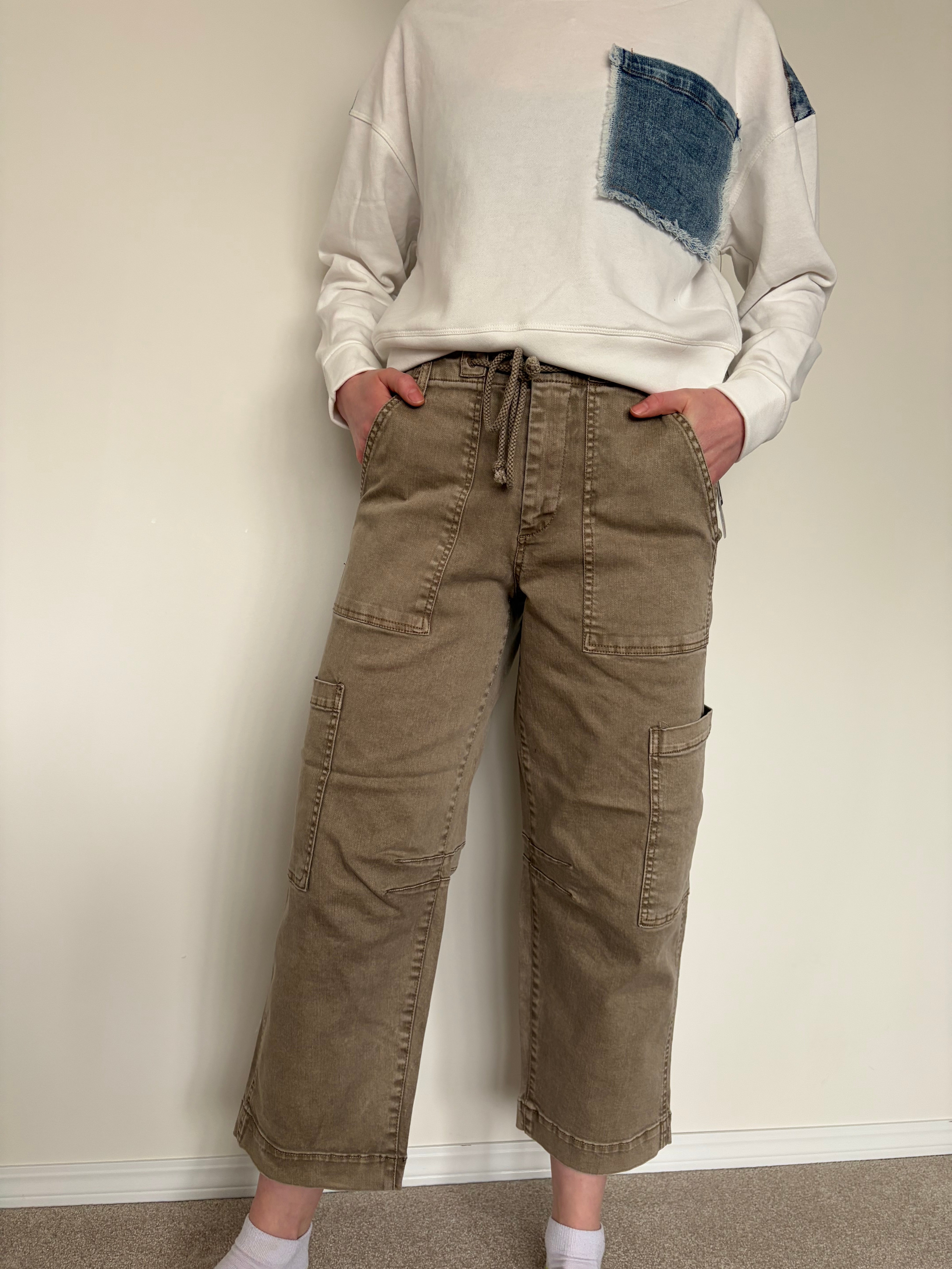 RD Style Julie Stretch Twill Cargo Pants - Sand – Hallow Clothing Co.