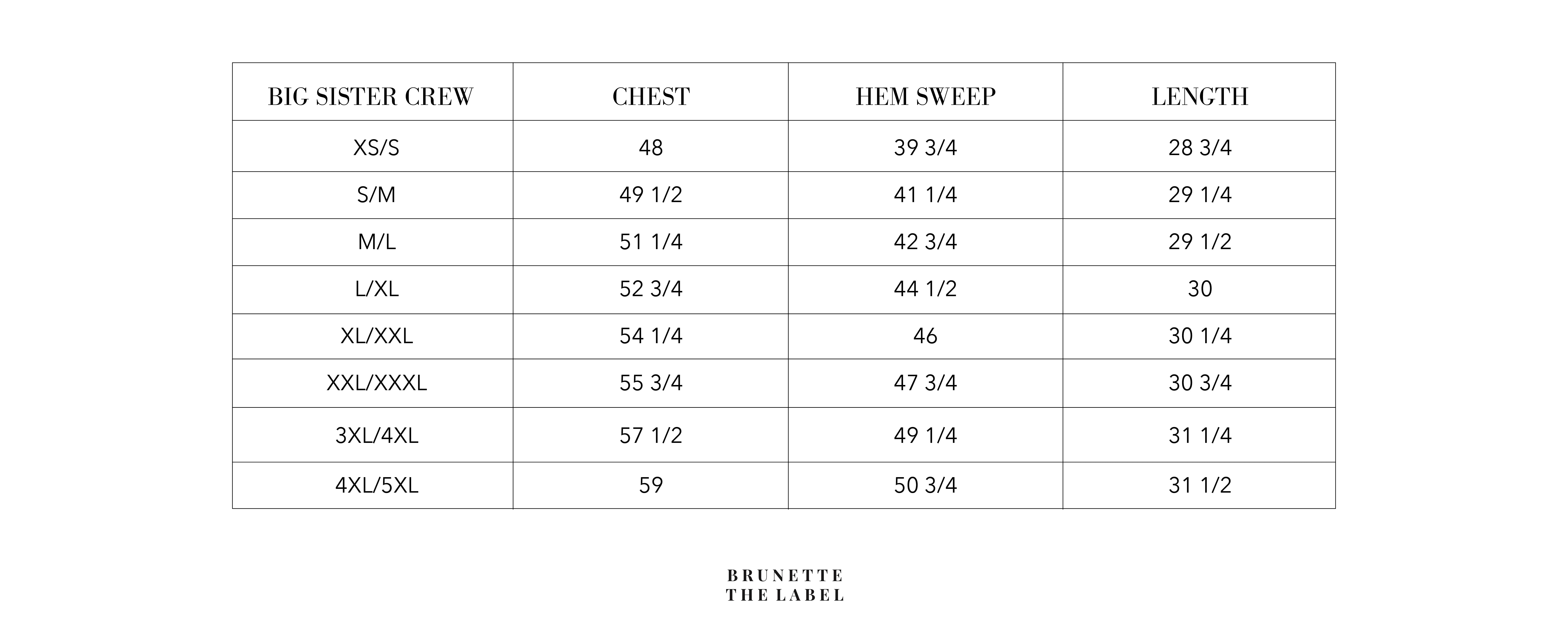 Brunette the Label All Over Bow Big Sister Crew - Black