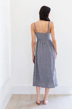 Load image into Gallery viewer, Priv Alina Button Up Midi Dress - Gingham
