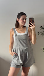 Load image into Gallery viewer, Priv Goldie Gingham Shortall - Black/White

