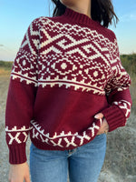 Load image into Gallery viewer, Brunette the Label Fair Isle Sweater
