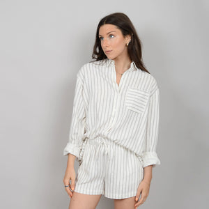 RD Style Shaya Linen Top - Cream