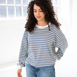 Load image into Gallery viewer, Roobear Women’s Striped Crewneck
