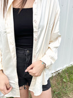 Load image into Gallery viewer, Brunette the Label Bianca Silk Shirt - Almond Milk
