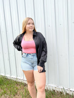Load image into Gallery viewer, Brunette the Label Bianca Silk Shirt - True Black
