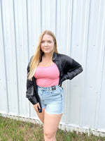 Load image into Gallery viewer, Brunette the Label Bianca Silk Shirt - True Black
