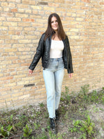 Load image into Gallery viewer, RD Style Kate Faux Leather Quilted Bomber Jacket - Black
