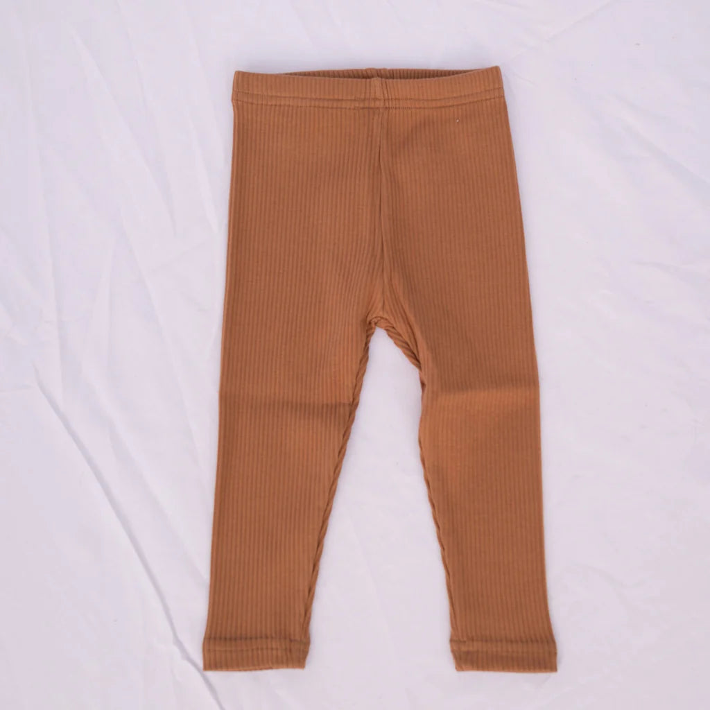 Roobear Ribbed Leggings - Caramel