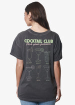 Load image into Gallery viewer, Girl Dangerous Cocktail Club Oversized Tee - Vintage Black
