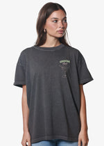 Load image into Gallery viewer, Girl Dangerous Cocktail Club Oversized Tee - Vintage Black
