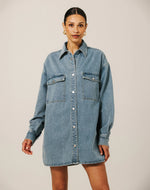 Load image into Gallery viewer, Brunette the Label Shania Denim Jacket

