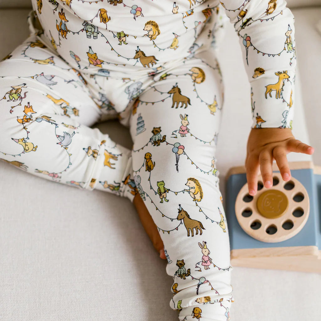 Roobear Party Animals Two-Piece Pajamas