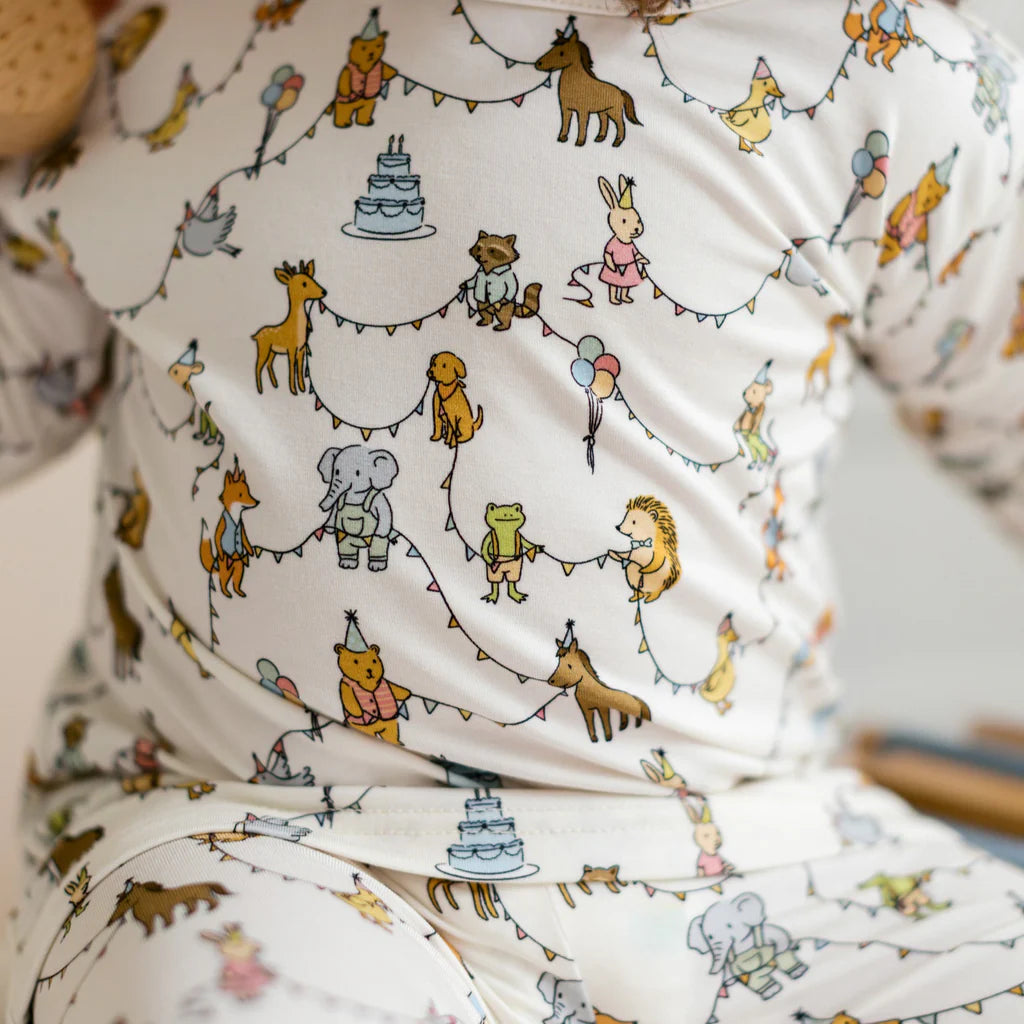 Roobear Party Animals Two-Piece Pajamas