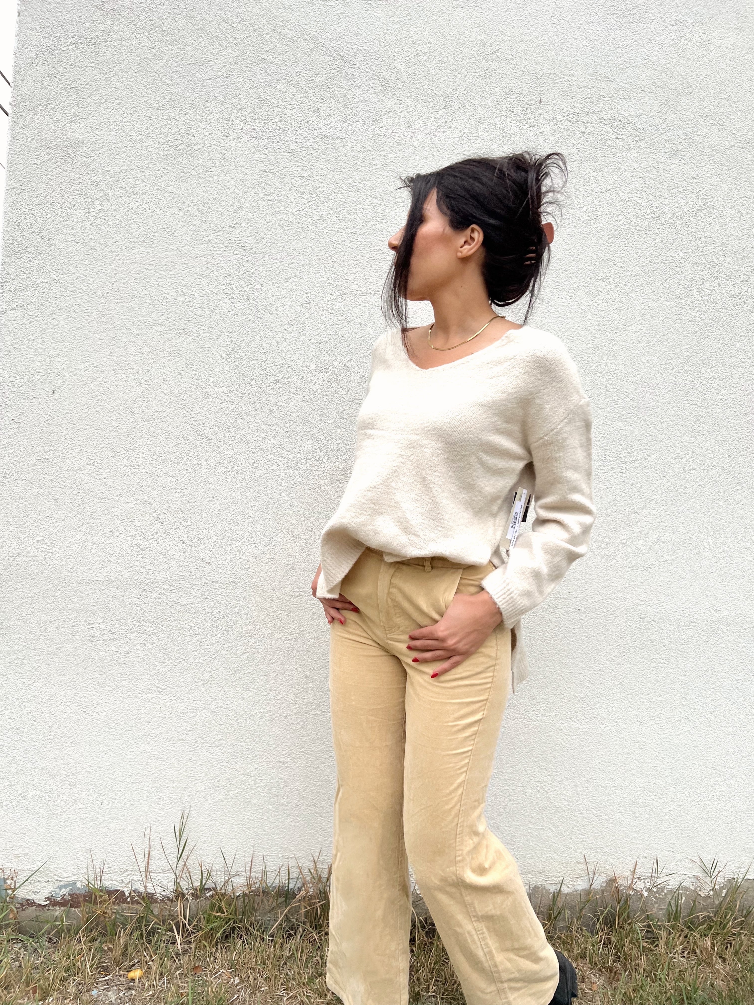 Sadie & Sage Forever Young Corduroy Pants - Khaki