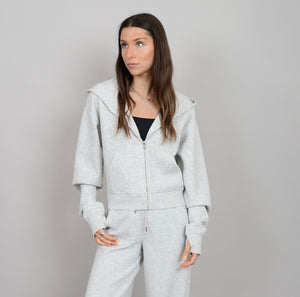 RD Style Mailyn Soft Knit Hoodie - Grey