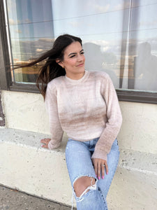 Sage the Label Reach for the Stars Ombre Sweater - Taupe