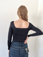 Load image into Gallery viewer, RD Style Stacy Square Neck Bodysuit - Black
