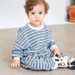 Load image into Gallery viewer, Roobear Striped Long Sleeve Romper
