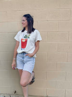 Load image into Gallery viewer, Girl Dangerous Caesar/Bloody Mary Vintage Tee - Natural
