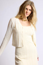 Load image into Gallery viewer, Sage the Label Wild Honey Cropped Cardi - Cream
