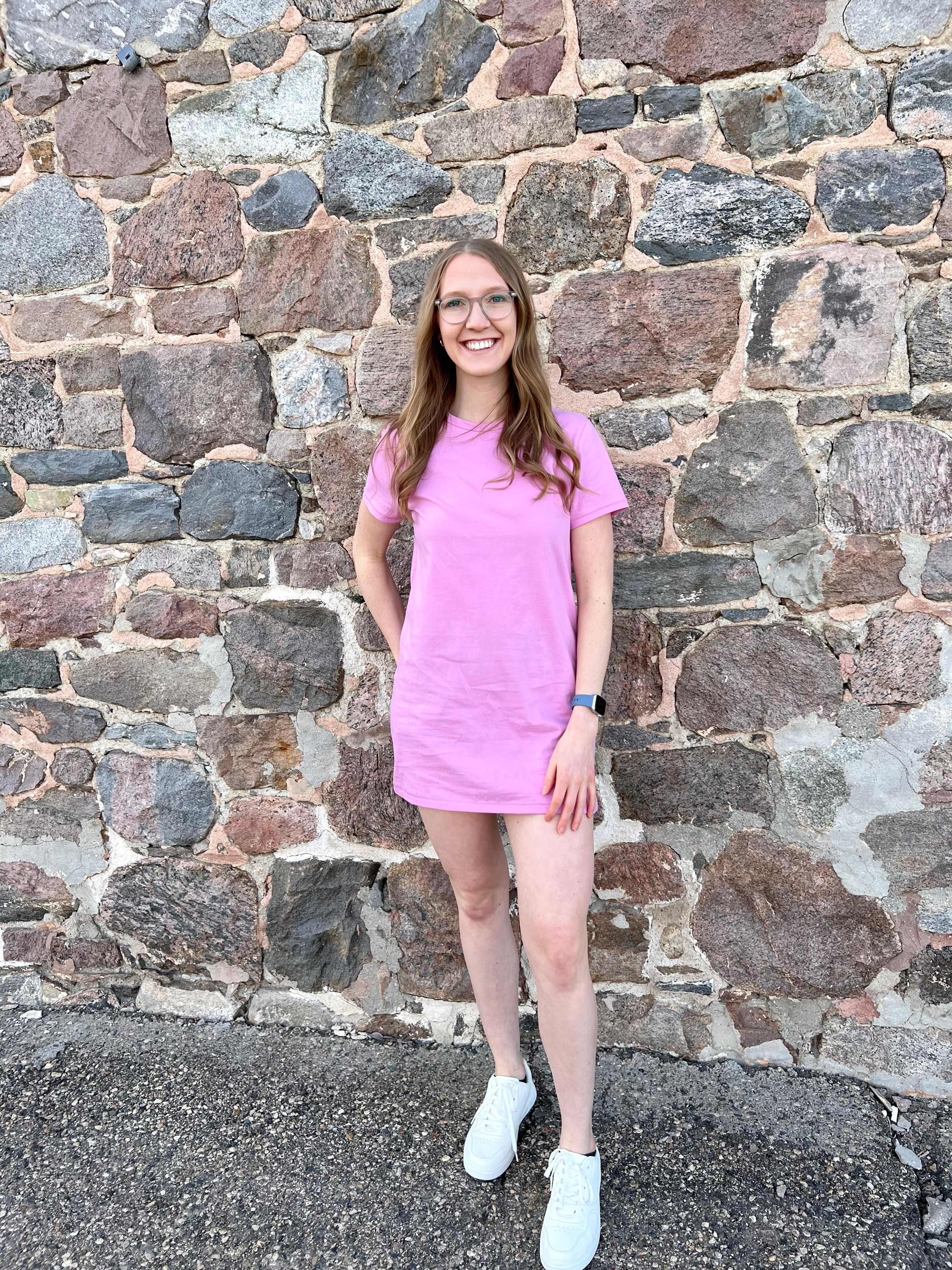 RD Style Tianie Tshirt Dress - Pink