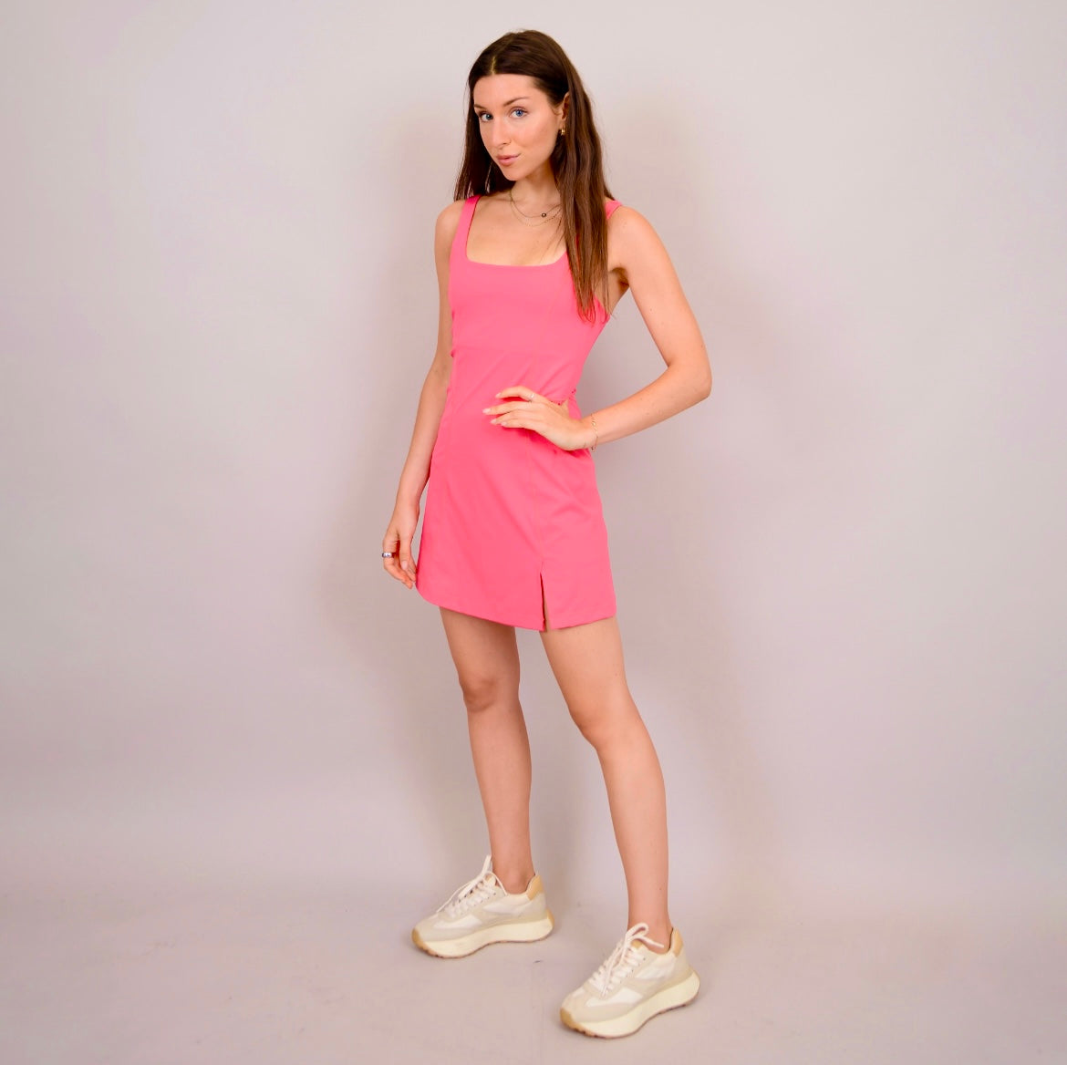 RD Style Fila Mini Athletic Dress - Coral