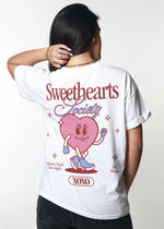 Load image into Gallery viewer, Girl Dangerous Sweethearts Society Tee - Vintage White
