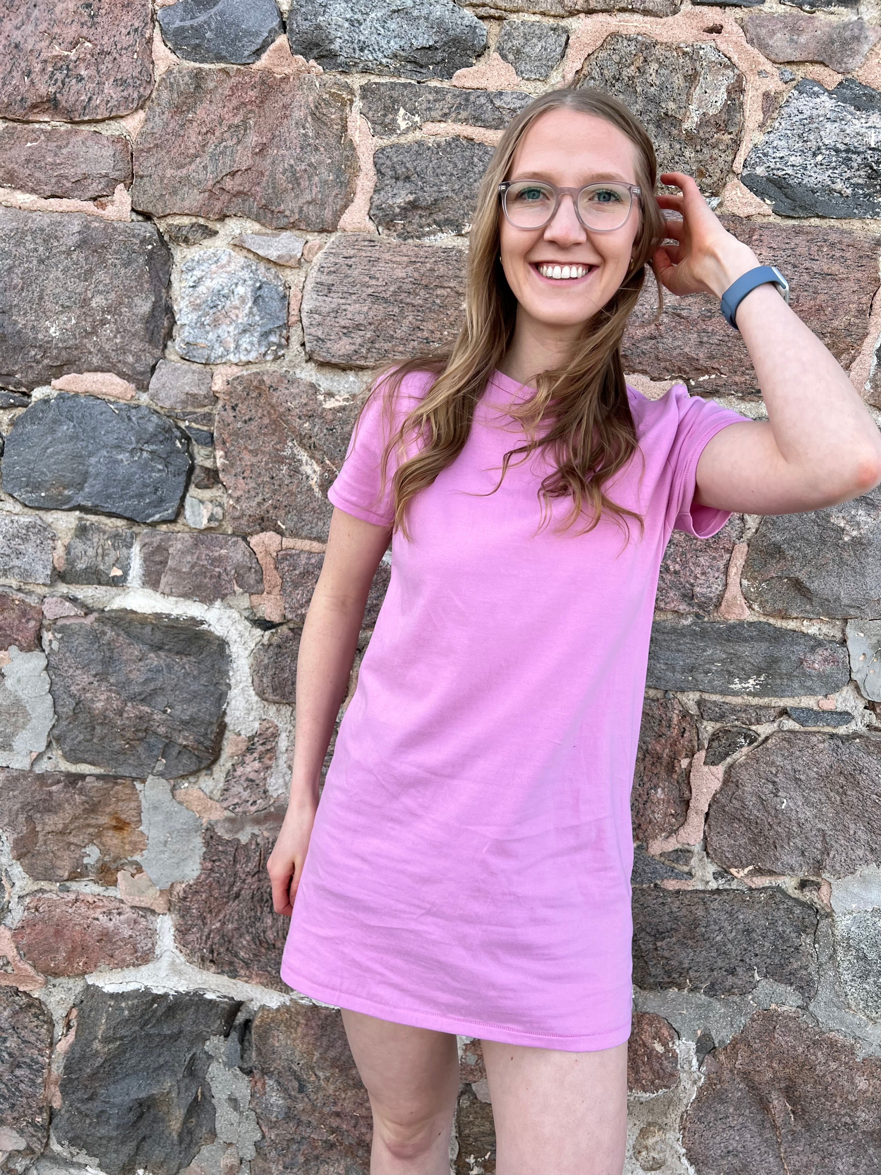 RD Style Tianie Tshirt Dress - Pink
