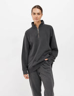 Load image into Gallery viewer, Brunette the Label NYBF Half Zip - Vintage Grey
