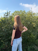 Load image into Gallery viewer, Sadie &amp; Sage Warm Cider Sweater Vest - Burgundy
