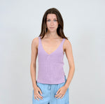 Load image into Gallery viewer, RD Style Lali Vneck Knit Tank - Lavender
