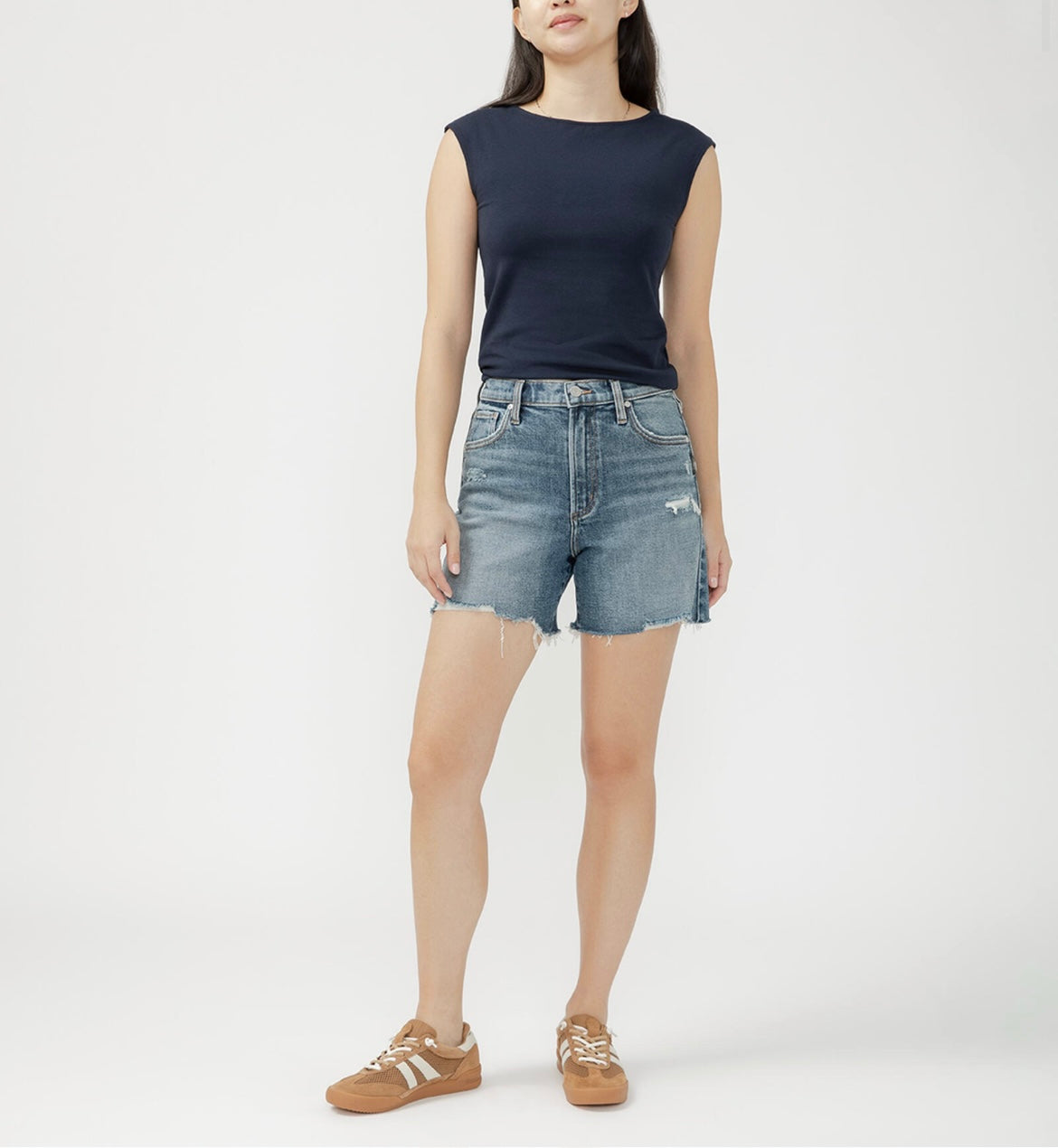 Silver Jeans Highly Desirable Long Short - Indigo