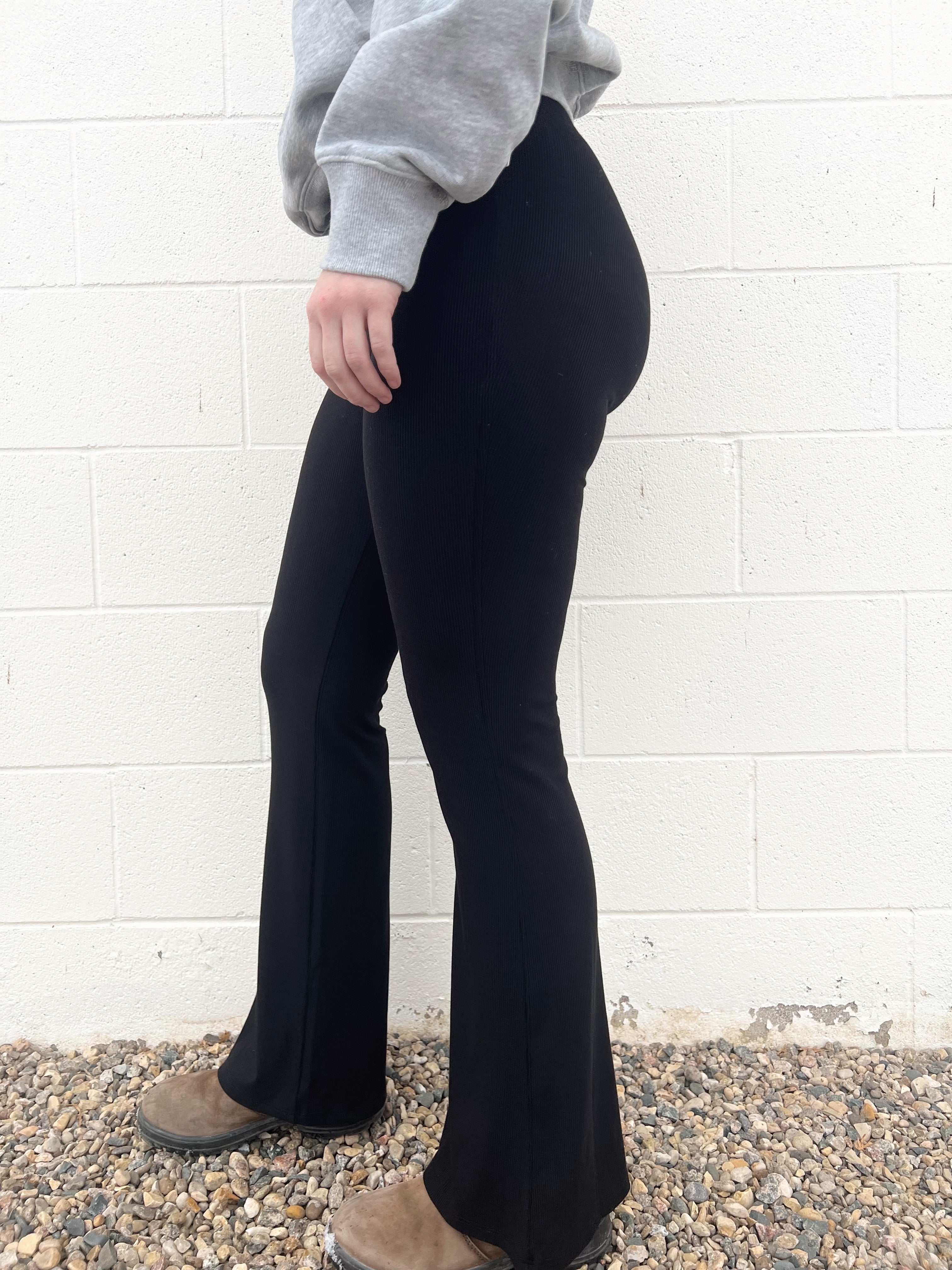 Sadie & Sage Mia Flared Pants - Black