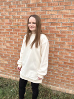 Load image into Gallery viewer, Sadie &amp; Sage Chilly Nights Crewneck Tunic Dress - Ivory
