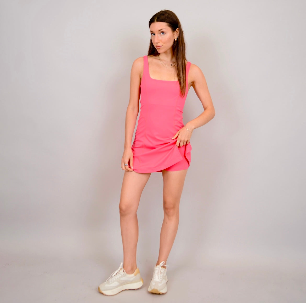 RD Style Fila Mini Athletic Dress - Coral