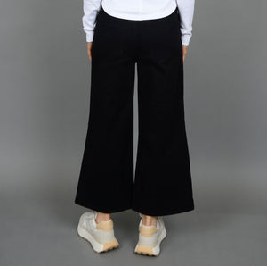 RD Style Philomena Stretch Twill Flare Crop Pants - Black