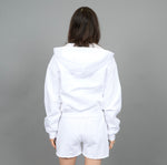 Load image into Gallery viewer, RD Style Haidelyn Fleece Zip Up Hoodie - White
