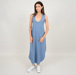 Load image into Gallery viewer, RD Style Sky Scoop Neck Tank Dress - Blue
