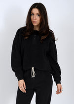 Load image into Gallery viewer, RD Style Prika Henley Top - Black
