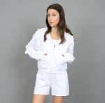 Load image into Gallery viewer, RD Style Haidelyn Fleece Zip Up Hoodie - White
