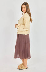 Load image into Gallery viewer, Sadie &amp; Sage Sunroom Cardigan - Natural
