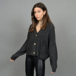 Load image into Gallery viewer, RD Style Joni Double Vneck Cardigan - Ash Grey
