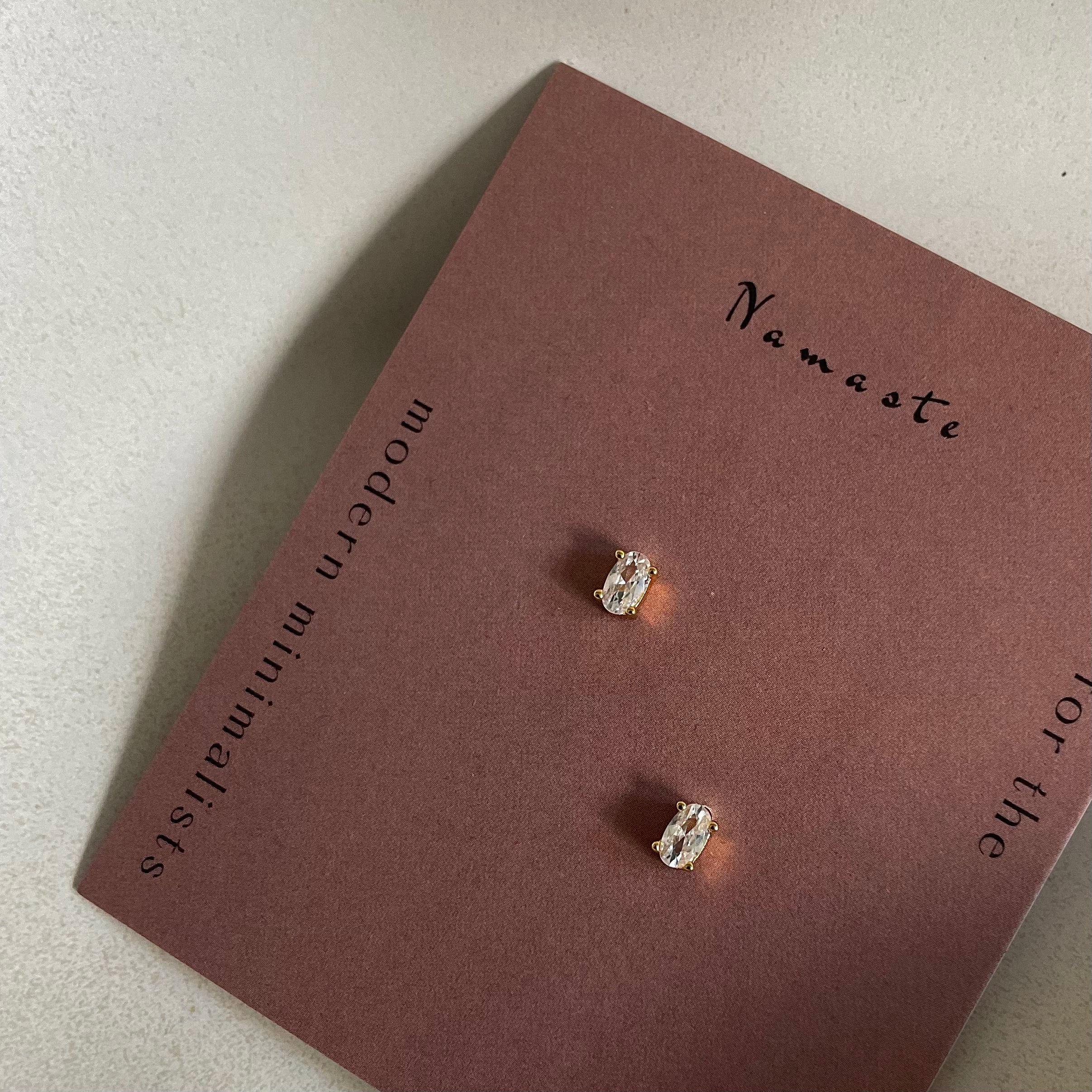 Namaste Jewelry Oval Mini Studs