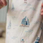 Load image into Gallery viewer, Roobear Setting Sail Two-Piece Pajamas
